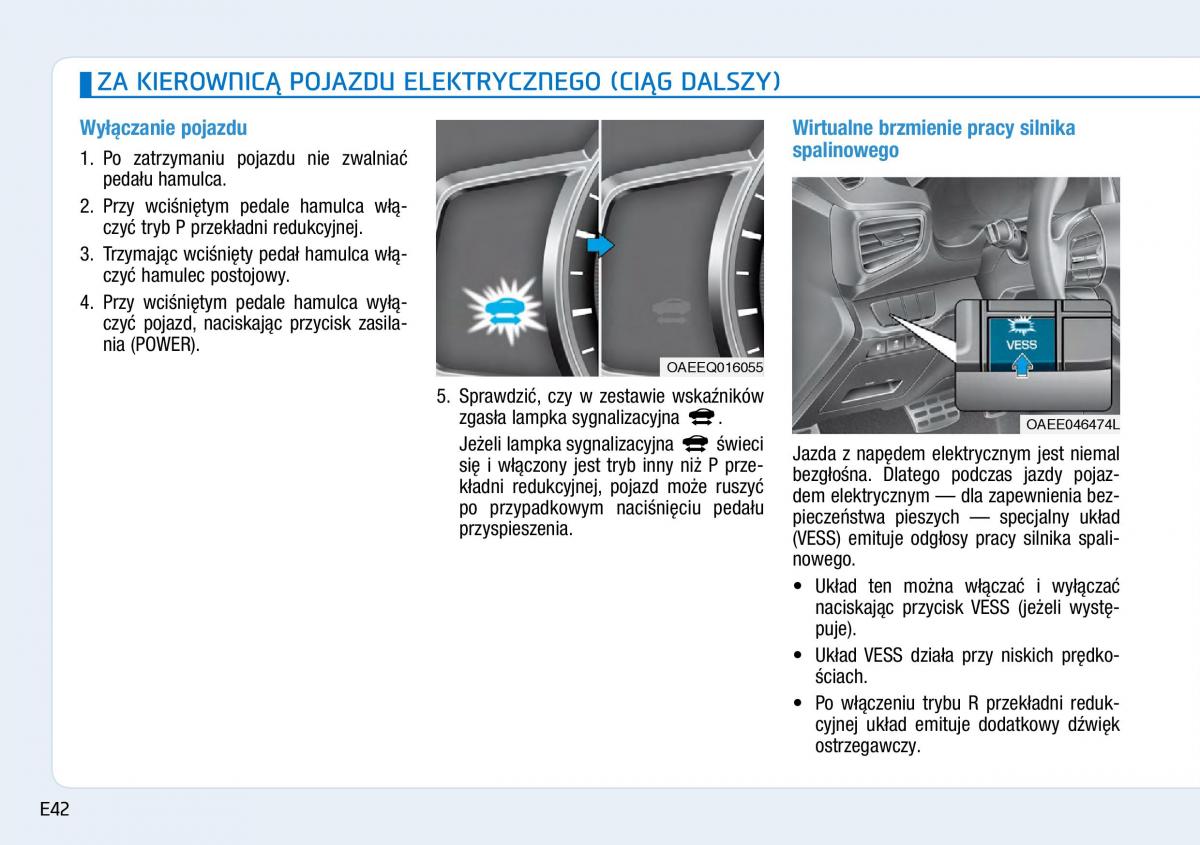 Hyundai Ioniq Electric instrukcja obslugi / page 50