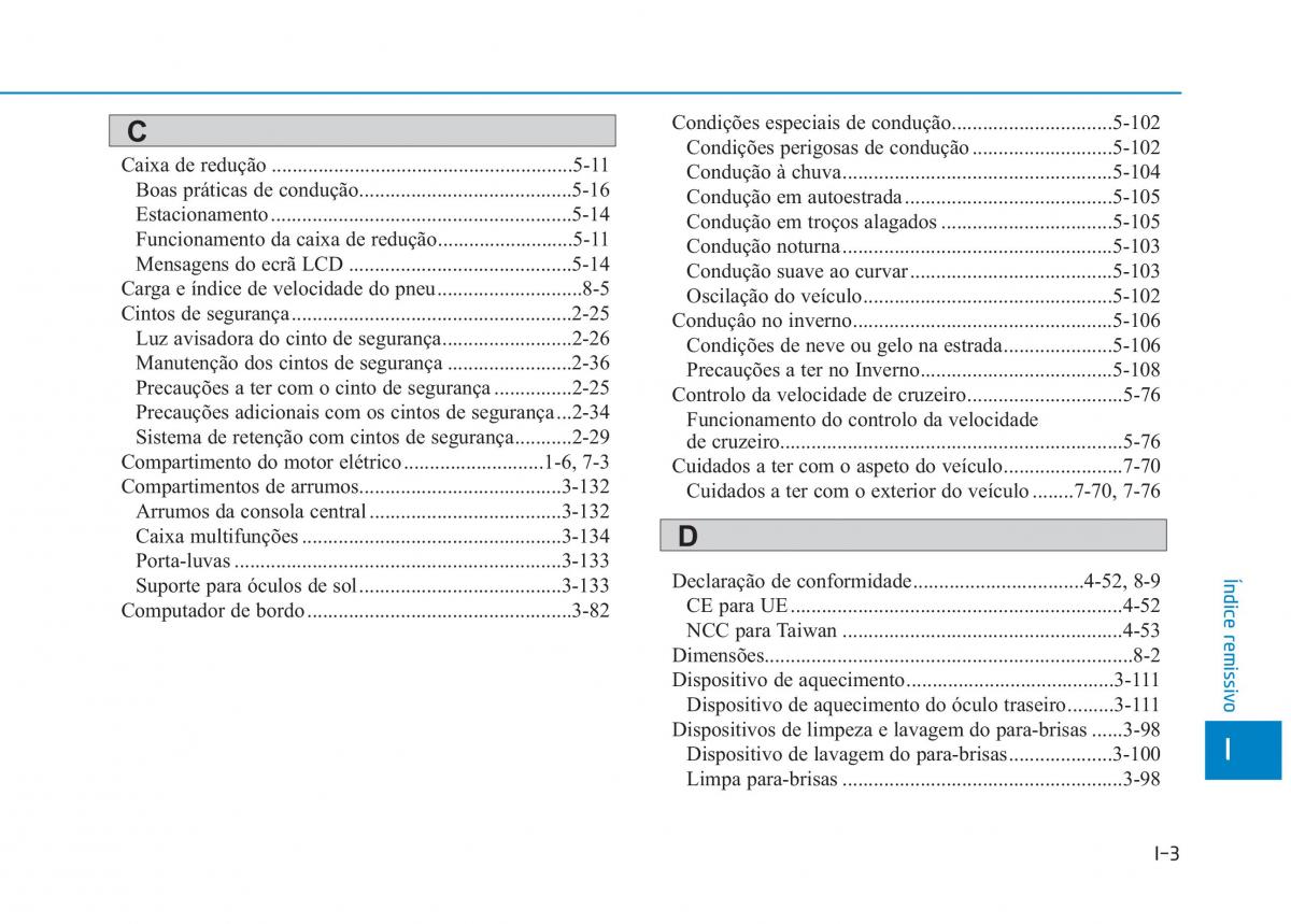 Hyundai Ioniq Electric manual del propietario / page 577