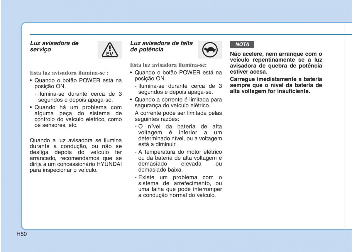 Hyundai Ioniq Electric manual del propietario / page 59