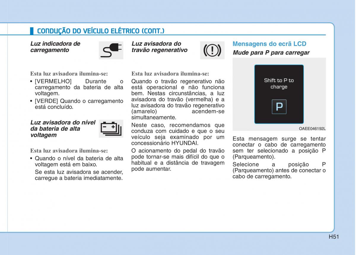 Hyundai Ioniq Electric manual del propietario / page 60