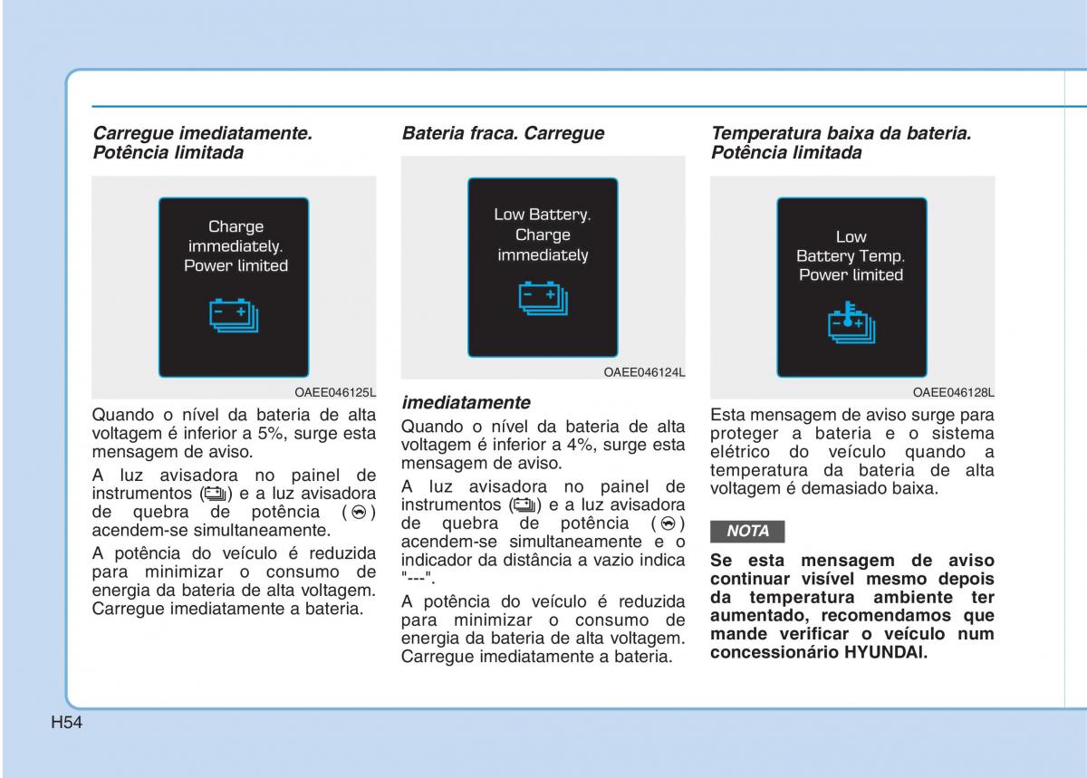 Hyundai Ioniq Electric manual del propietario / page 63