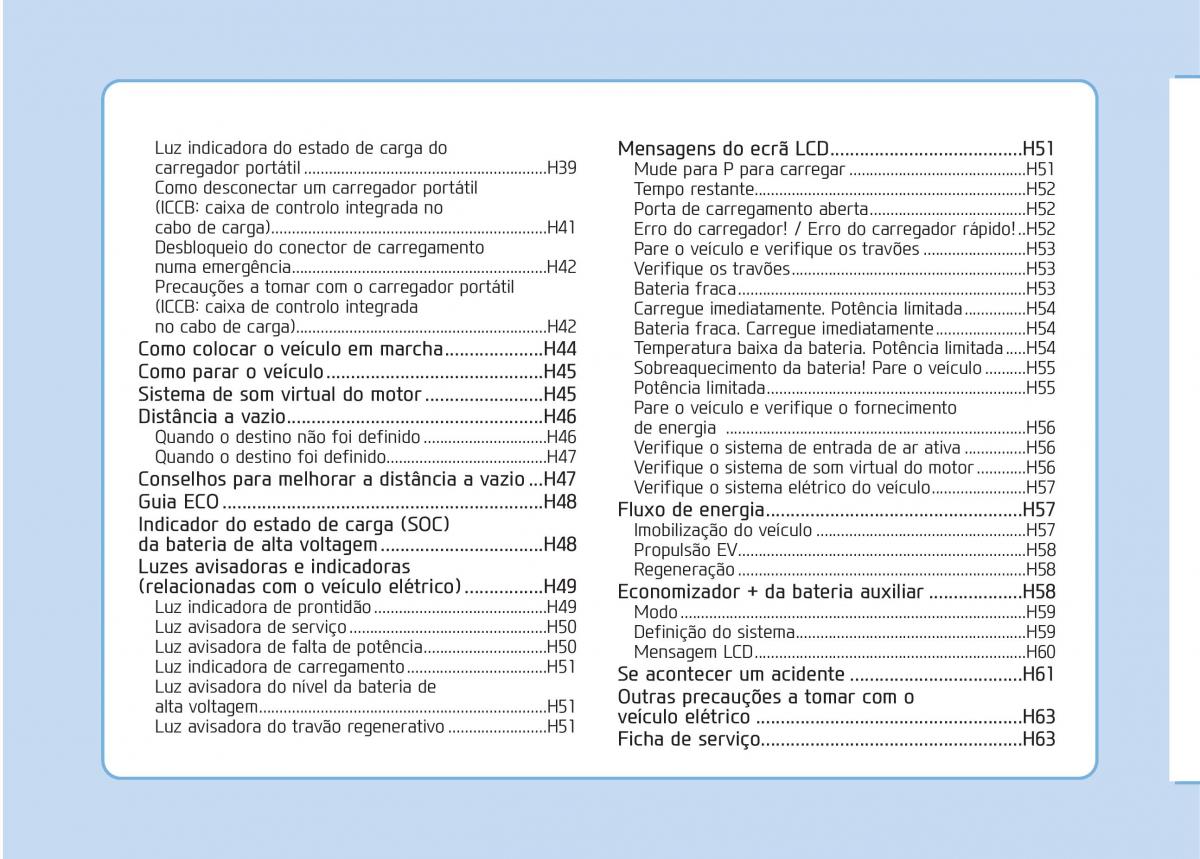 Hyundai Ioniq Electric manual del propietario / page 11