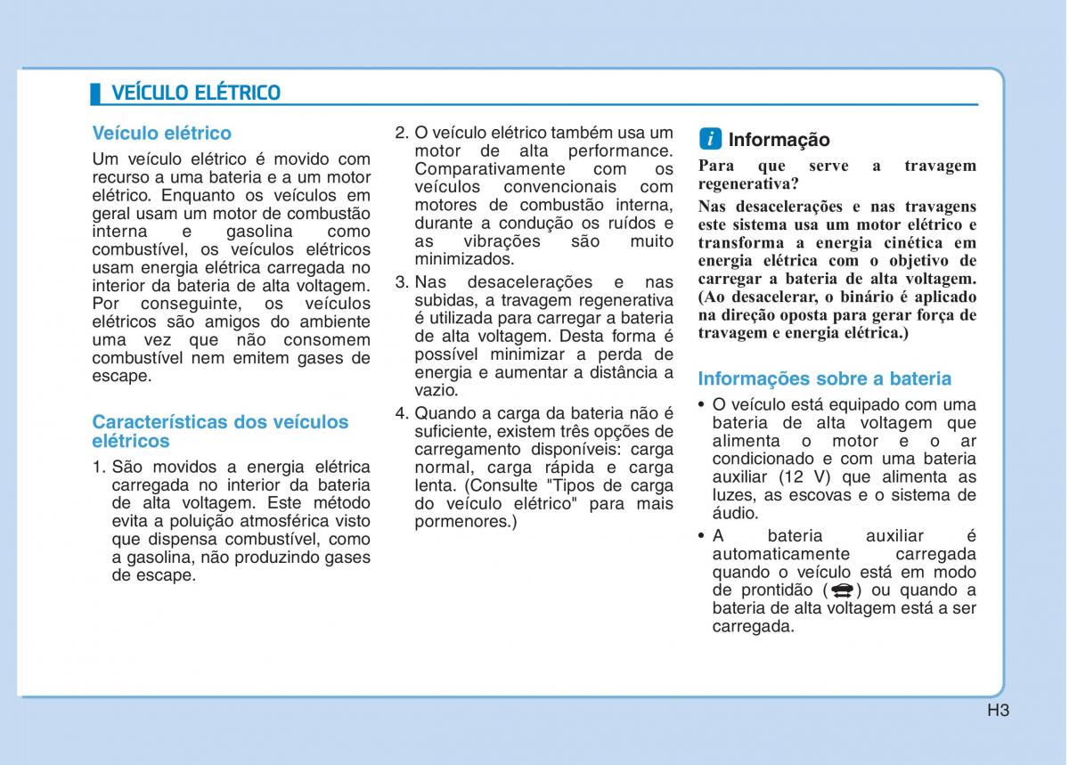 Hyundai Ioniq Electric manual del propietario / page 12