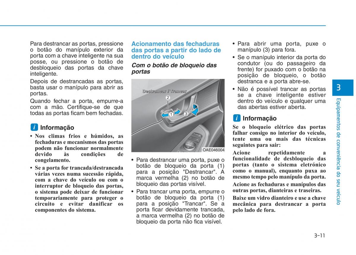 Hyundai Ioniq Electric manual del propietario / page 161