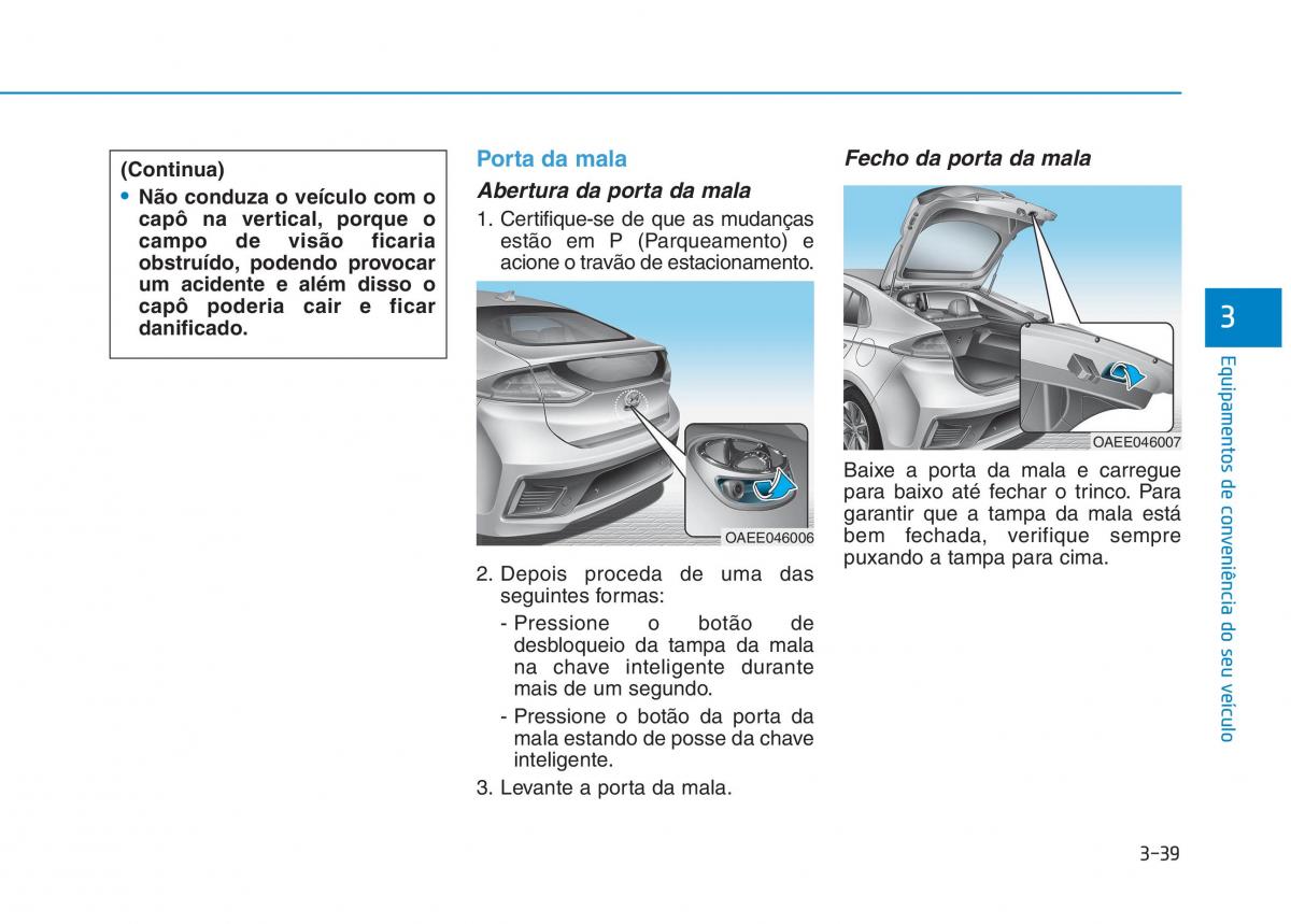 Hyundai Ioniq Electric manual del propietario / page 189