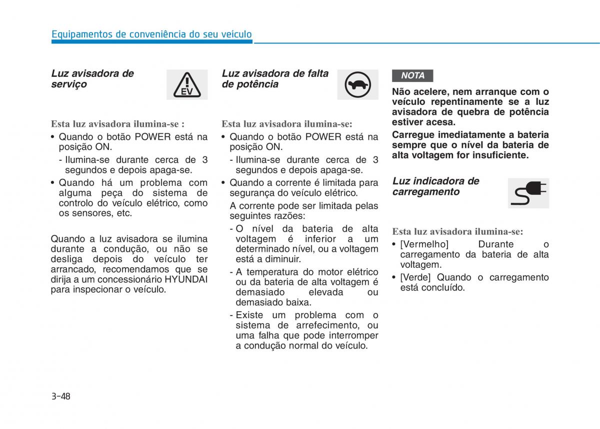 Hyundai Ioniq Electric manual del propietario / page 198