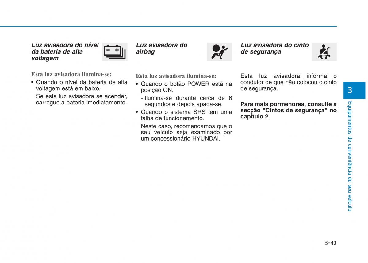 Hyundai Ioniq Electric manual del propietario / page 199