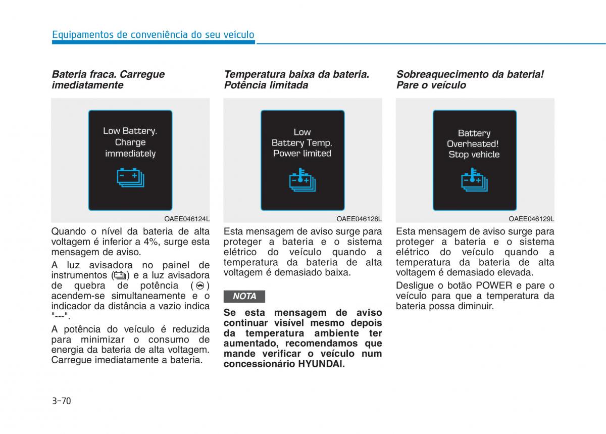 Hyundai Ioniq Electric manual del propietario / page 220