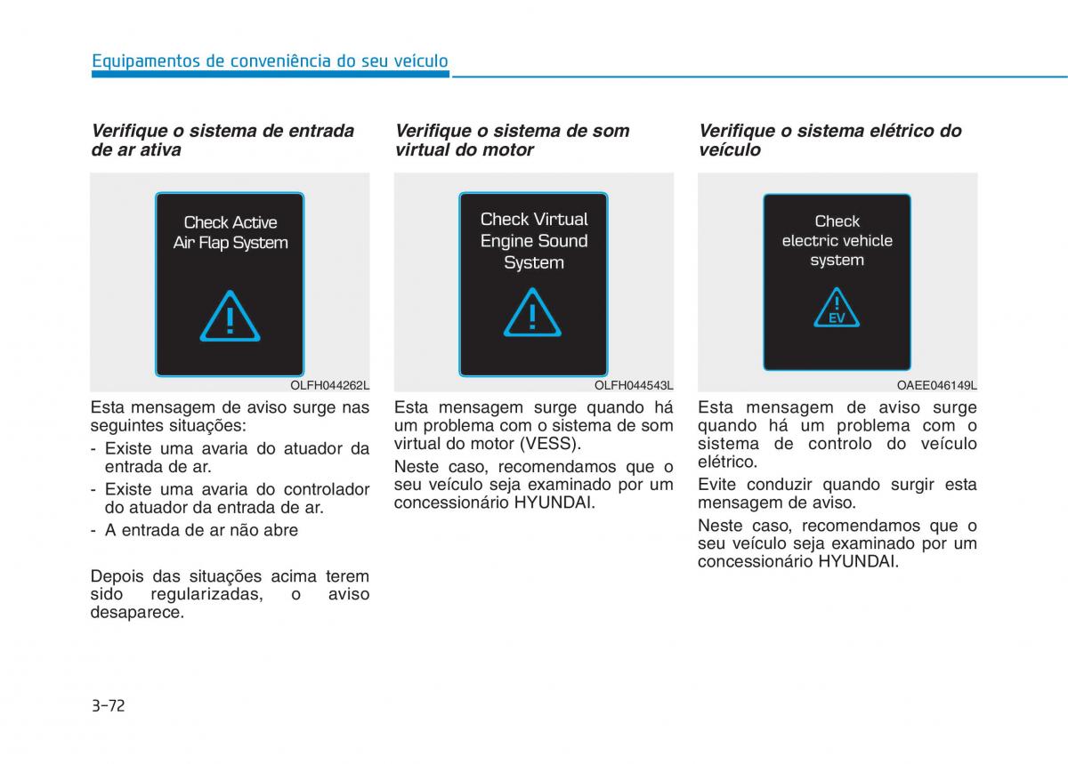 Hyundai Ioniq Electric manual del propietario / page 222