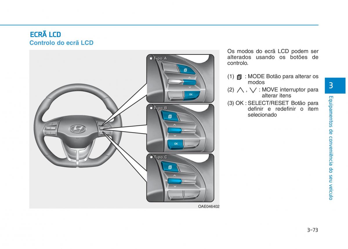 Hyundai Ioniq Electric manual del propietario / page 223