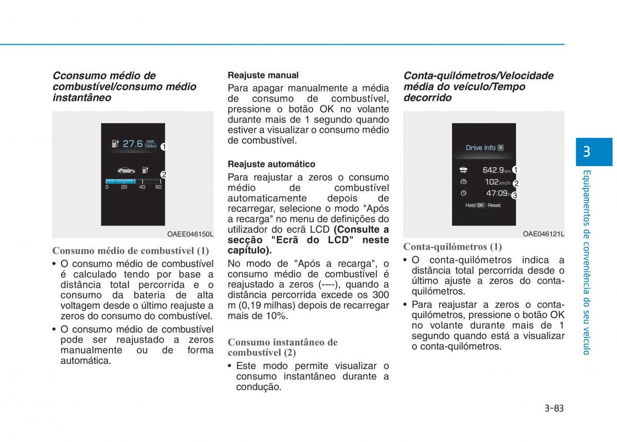 Hyundai Ioniq Electric manual del propietario / page 233