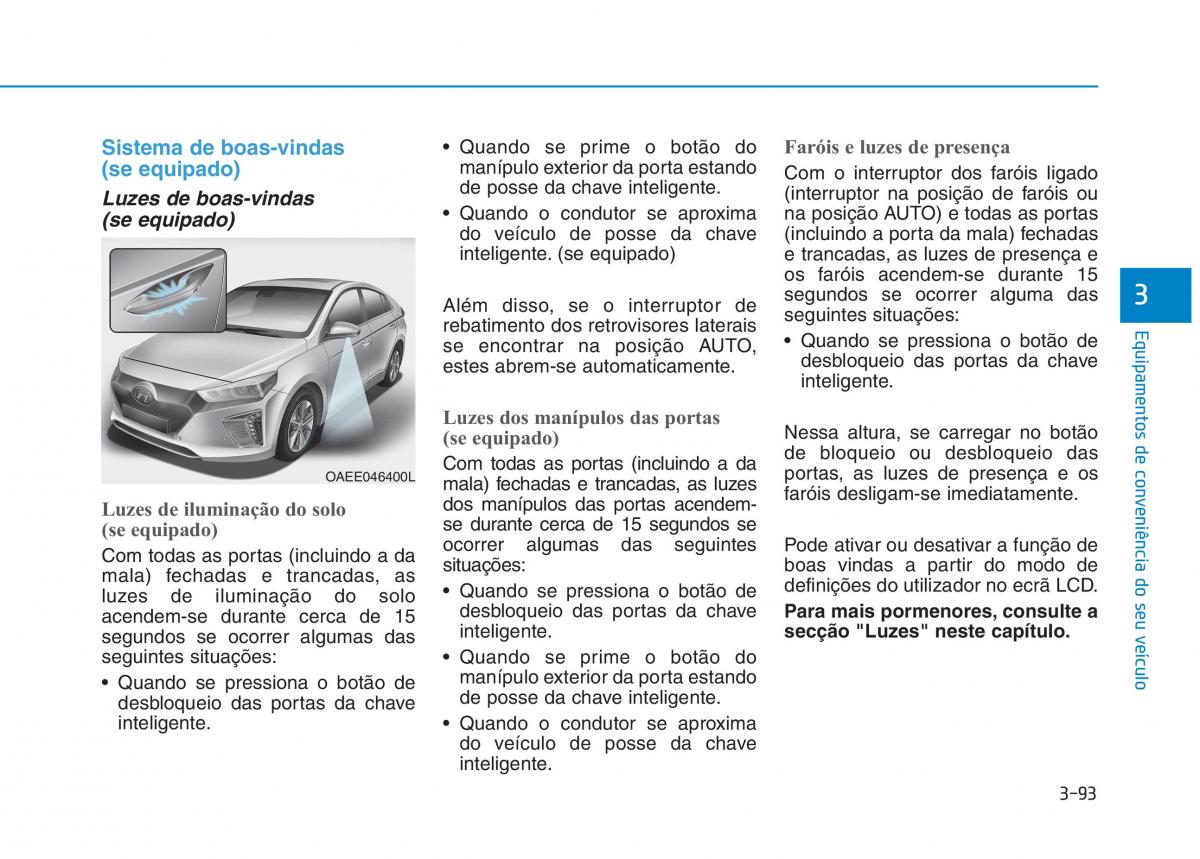 Hyundai Ioniq Electric manual del propietario / page 243