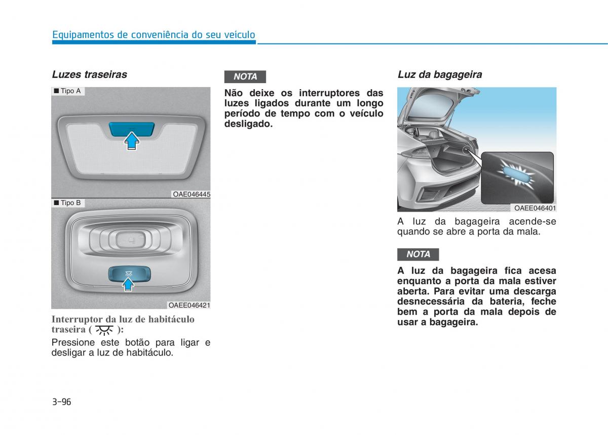 Hyundai Ioniq Electric manual del propietario / page 246