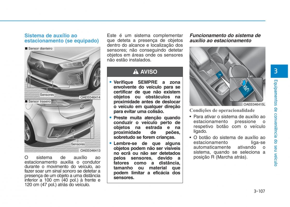 Hyundai Ioniq Electric manual del propietario / page 257