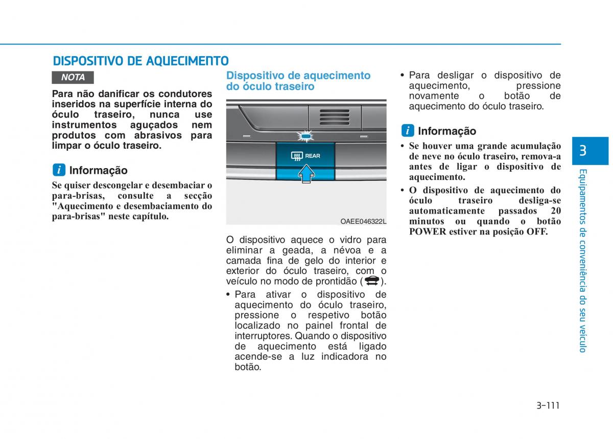 Hyundai Ioniq Electric manual del propietario / page 261