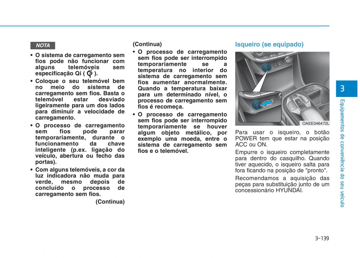 Hyundai Ioniq Electric manual del propietario / page 289