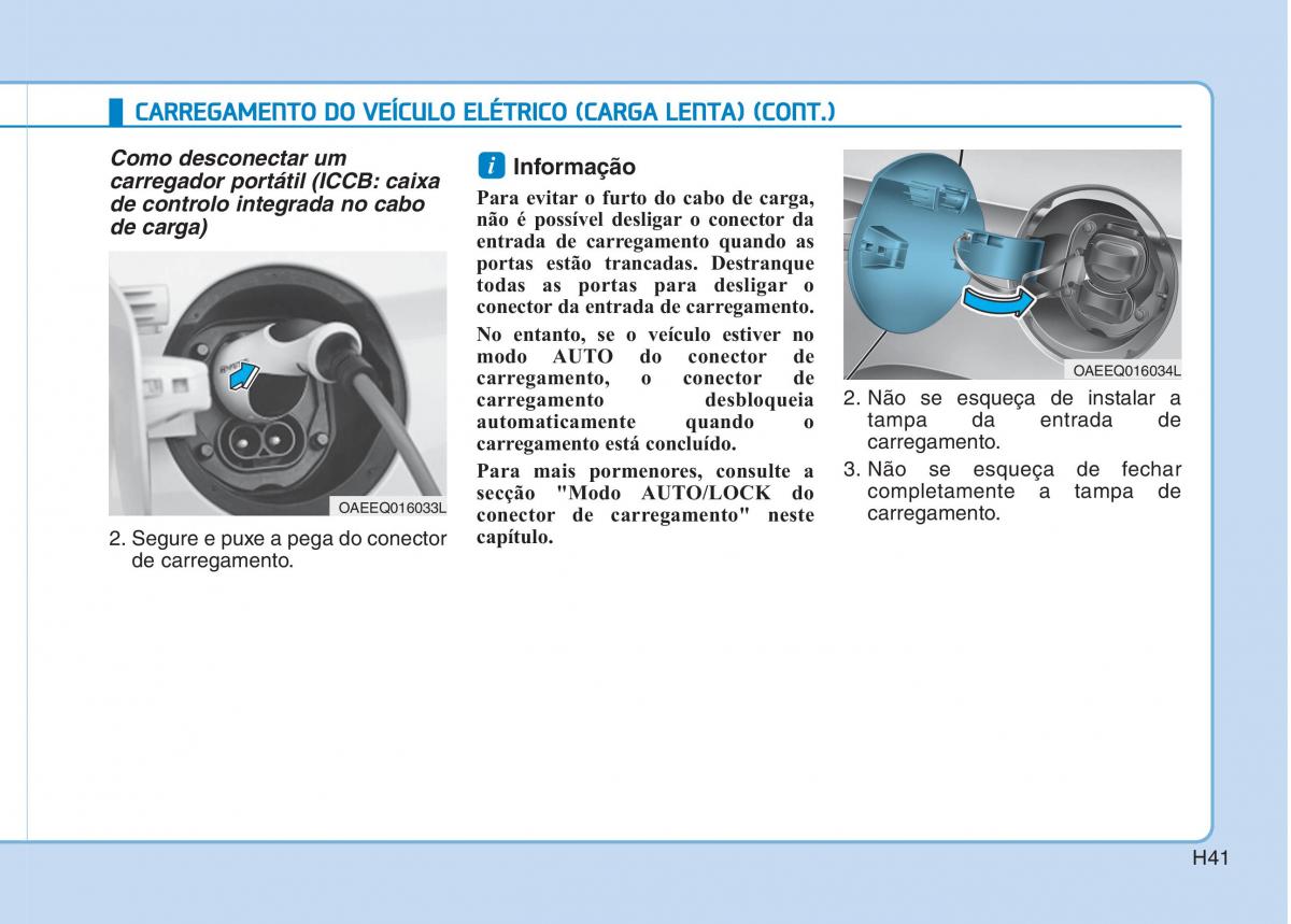 Hyundai Ioniq Electric manual del propietario / page 50