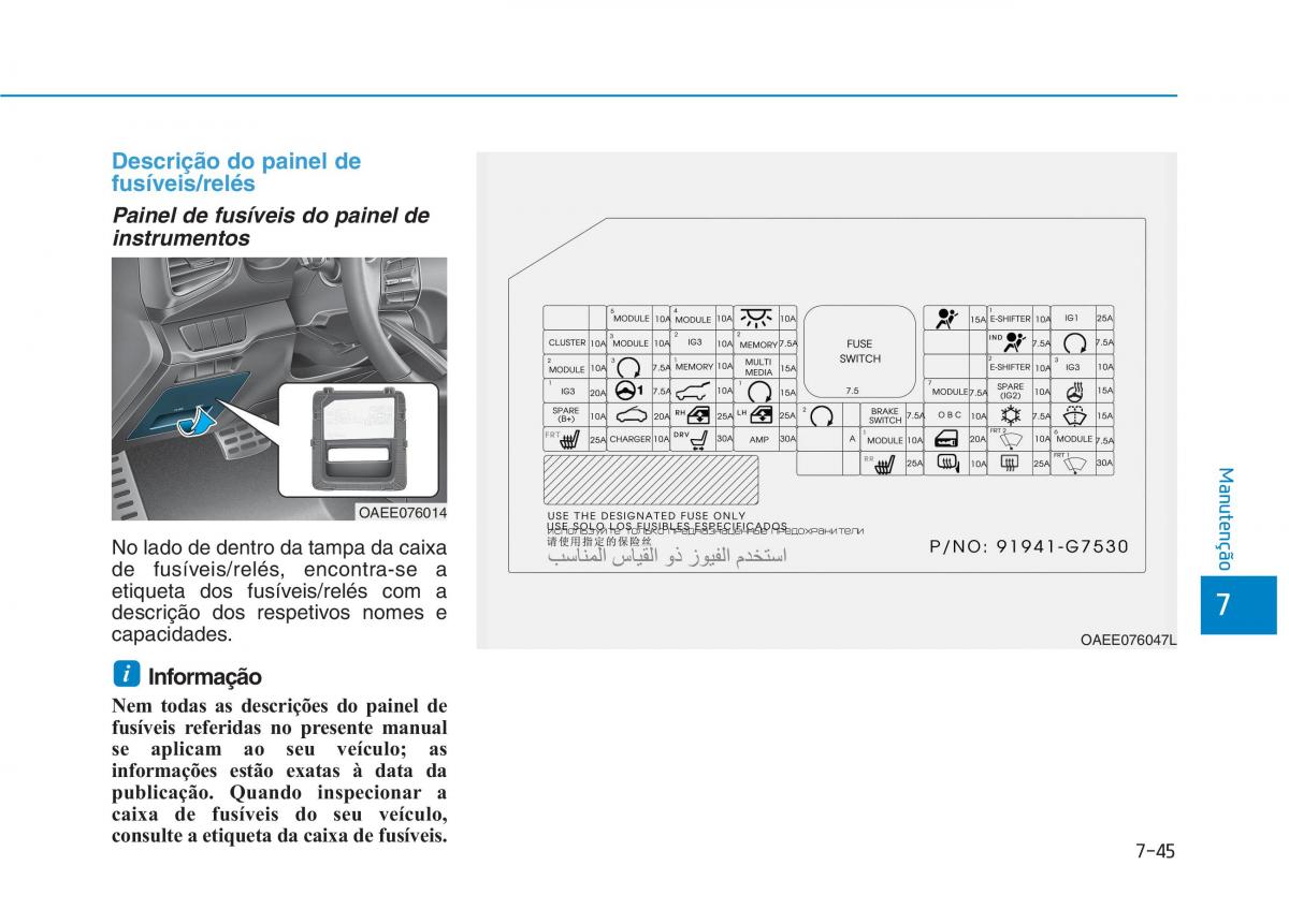 Hyundai Ioniq Electric manual del propietario / page 531