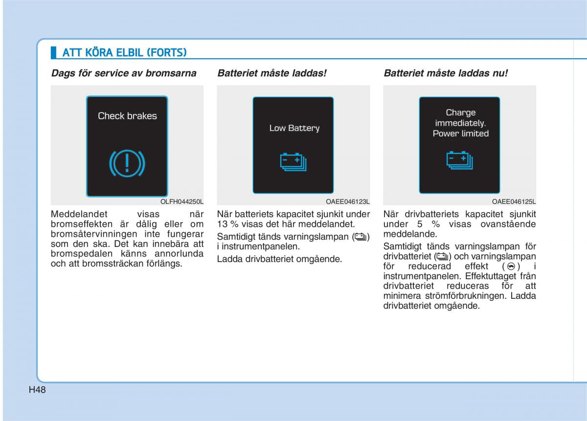 Hyundai Ioniq Electric instruktionsbok / page 55