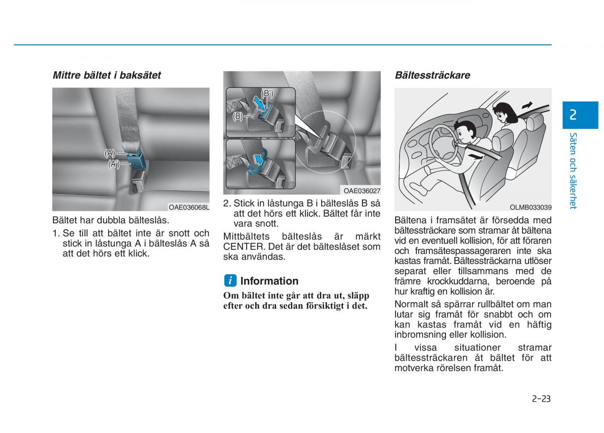 Hyundai Ioniq Electric instruktionsbok / page 93