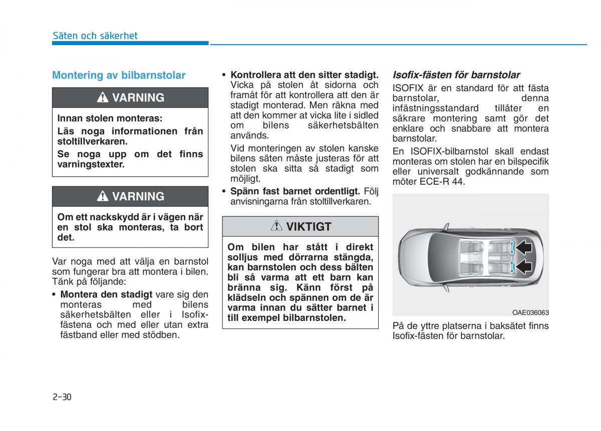 Hyundai Ioniq Electric instruktionsbok / page 100