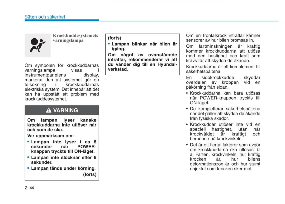 Hyundai Ioniq Electric instruktionsbok / page 114