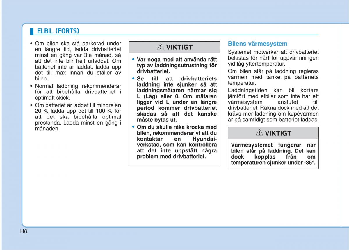 Hyundai Ioniq Electric instruktionsbok / page 13