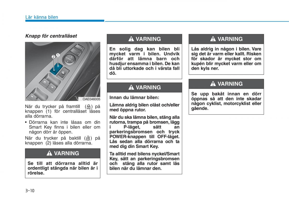 Hyundai Ioniq Electric instruktionsbok / page 134