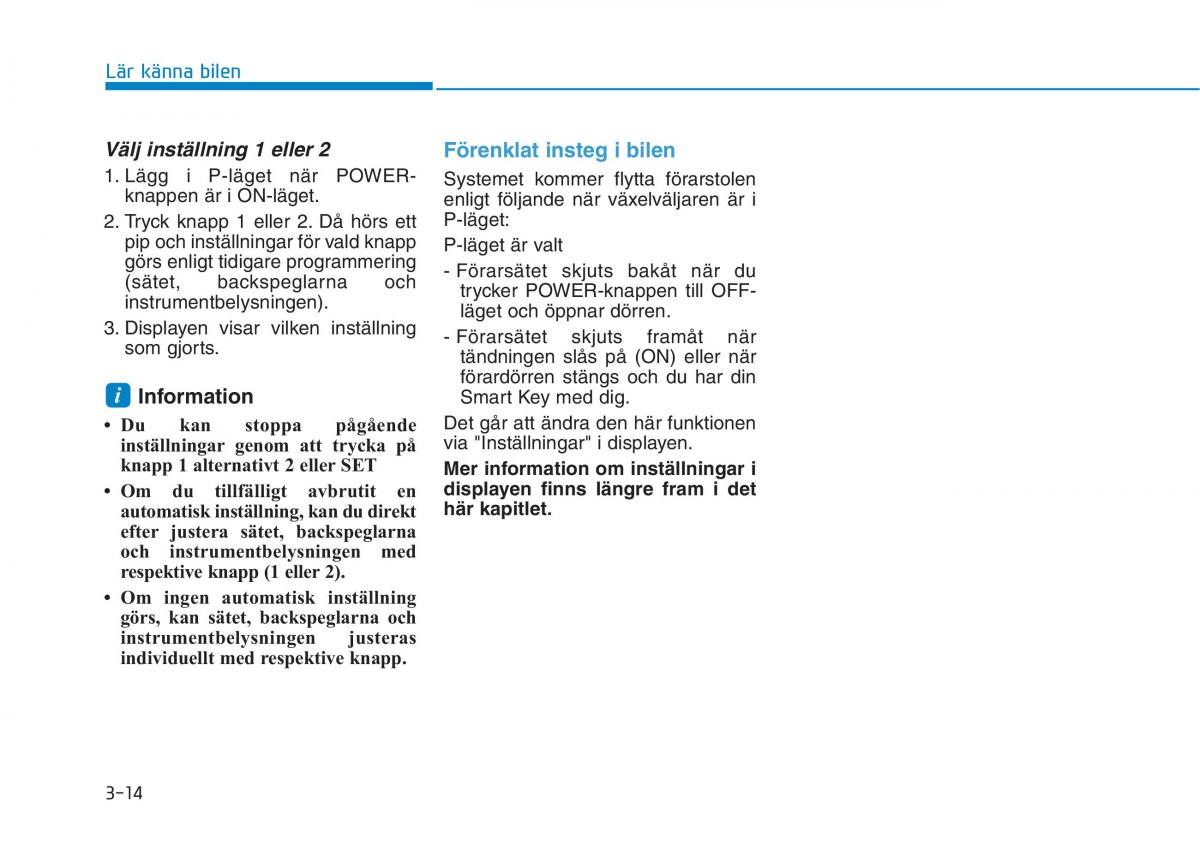 Hyundai Ioniq Electric instruktionsbok / page 138