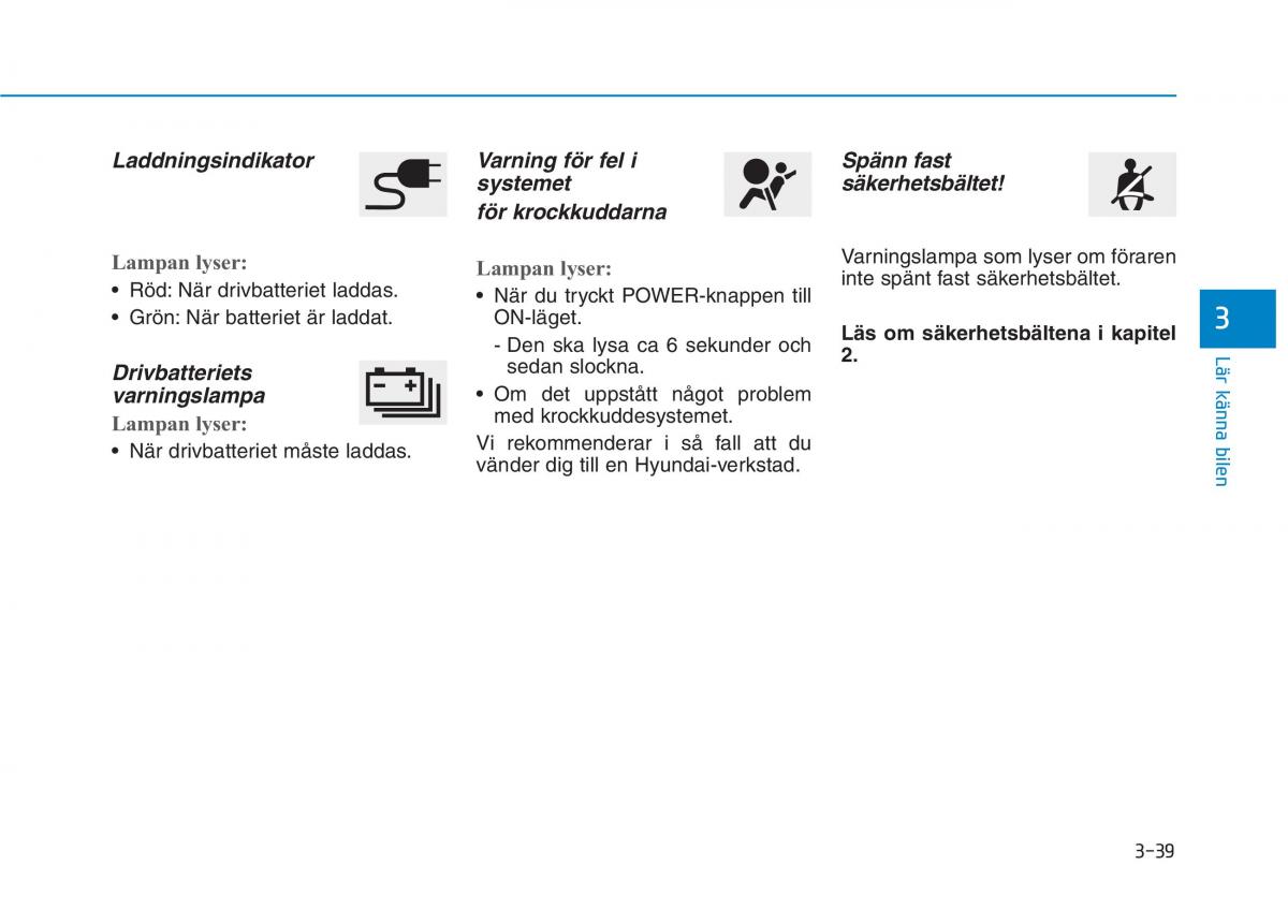 Hyundai Ioniq Electric instruktionsbok / page 163