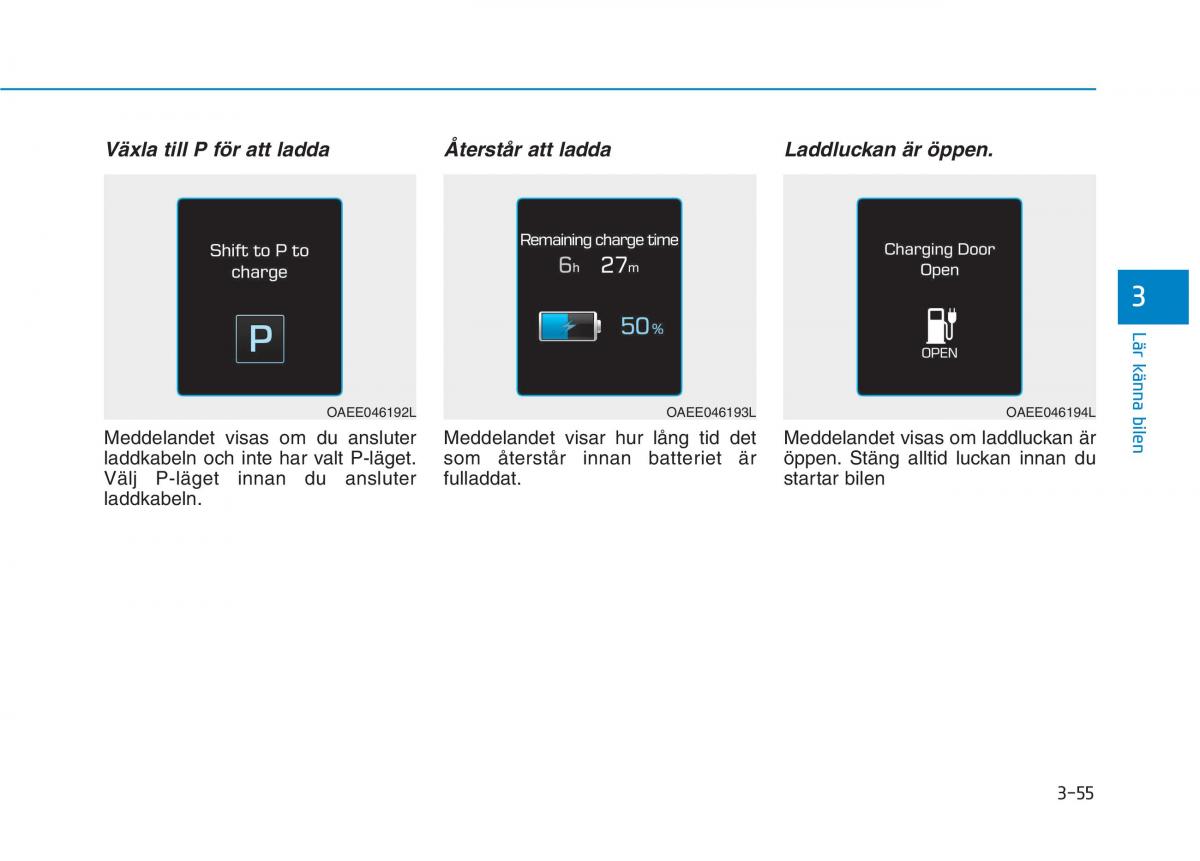 Hyundai Ioniq Electric instruktionsbok / page 179