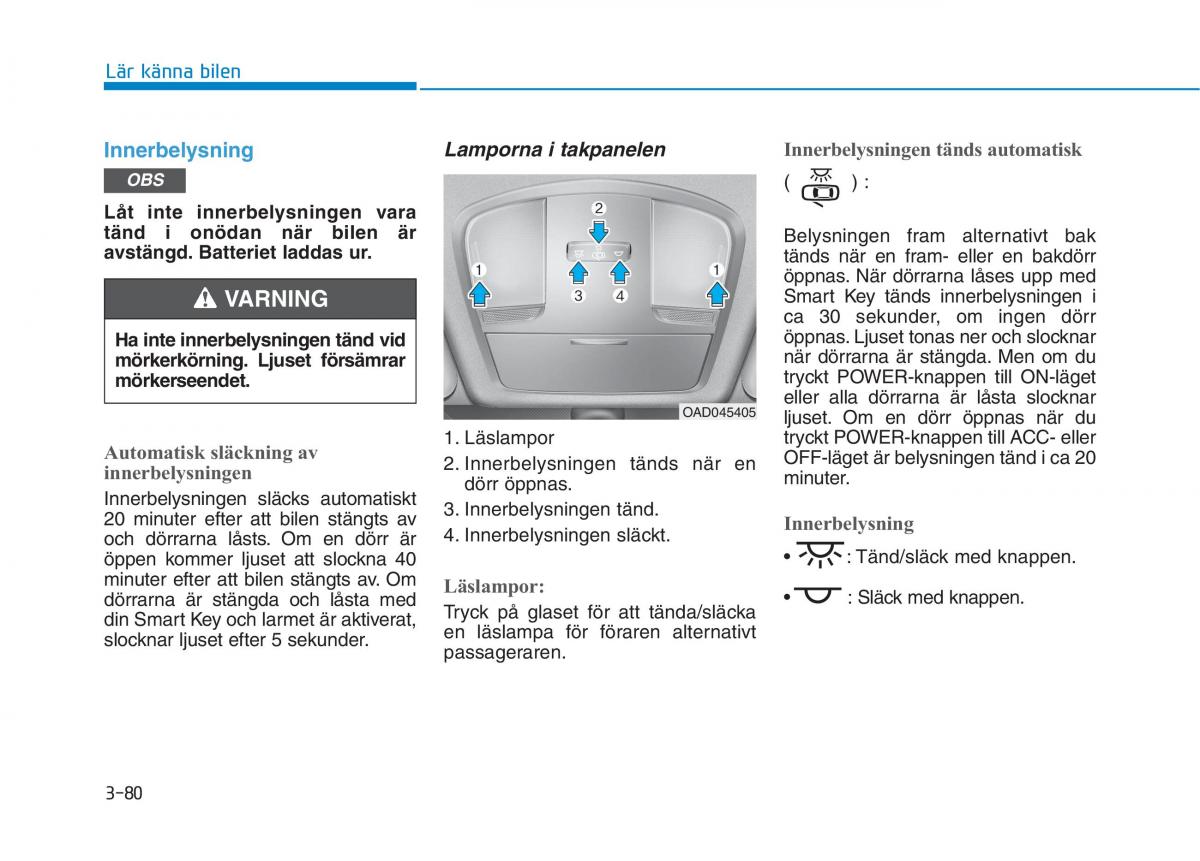 Hyundai Ioniq Electric instruktionsbok / page 204