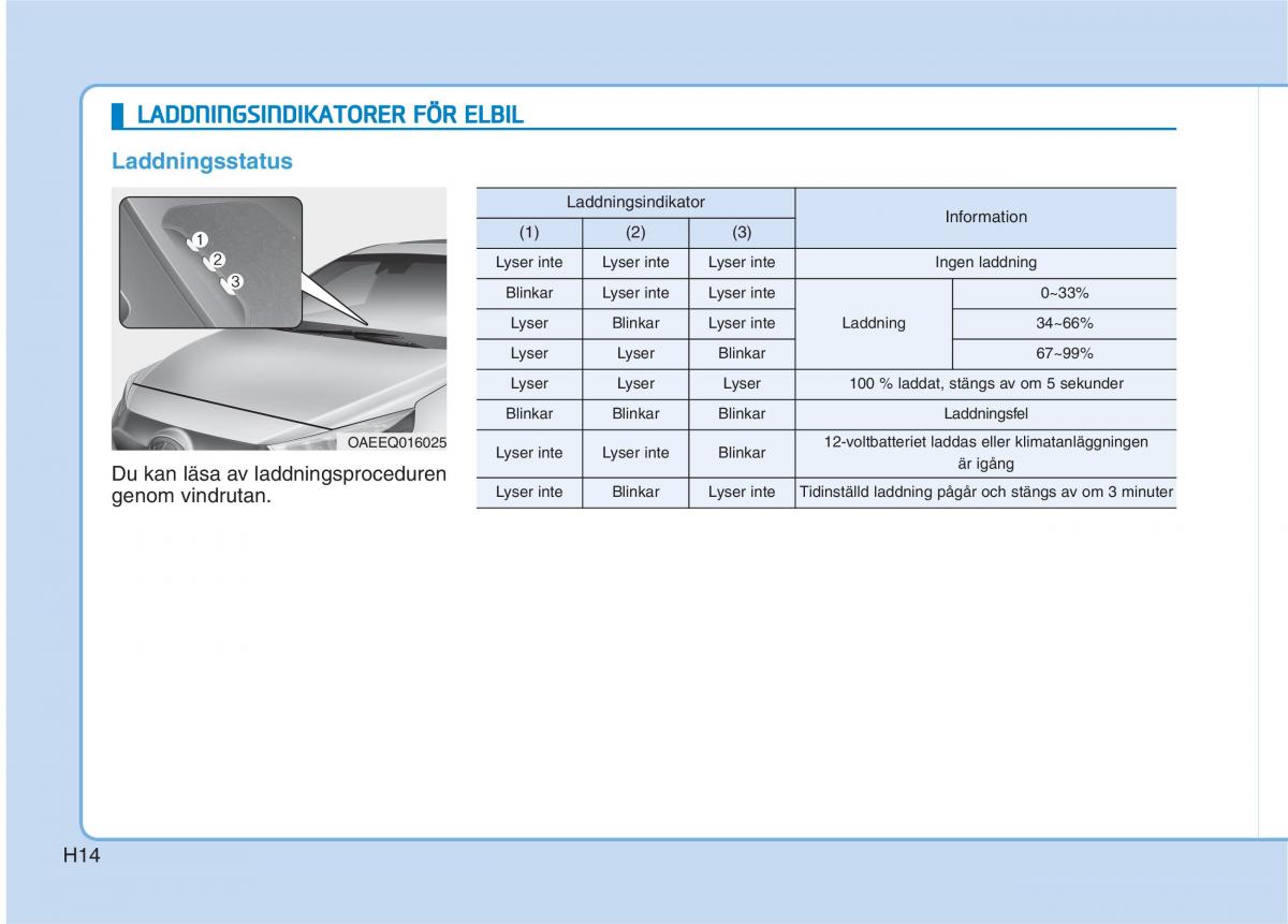 Hyundai Ioniq Electric instruktionsbok / page 21