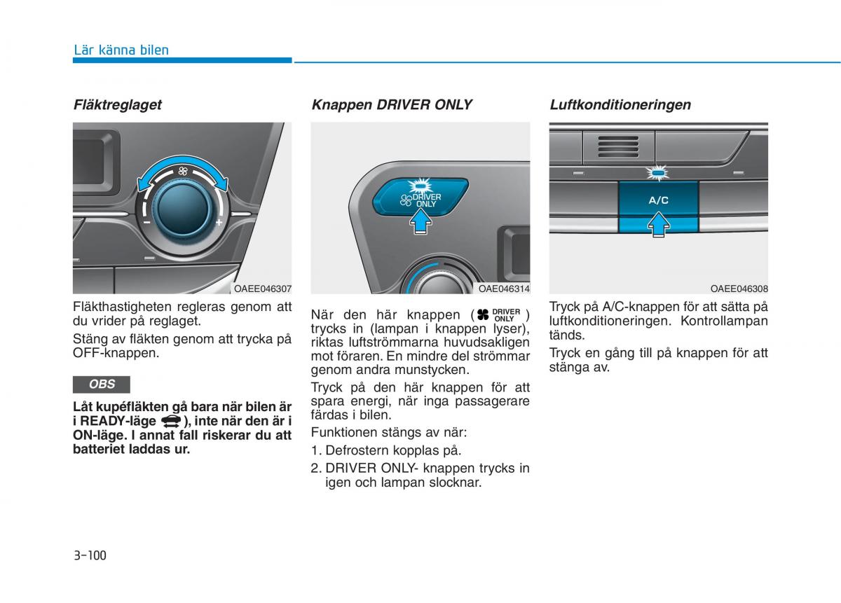 Hyundai Ioniq Electric instruktionsbok / page 224