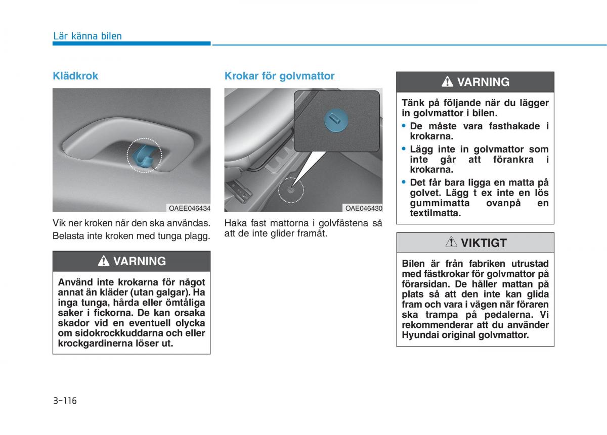 Hyundai Ioniq Electric instruktionsbok / page 240