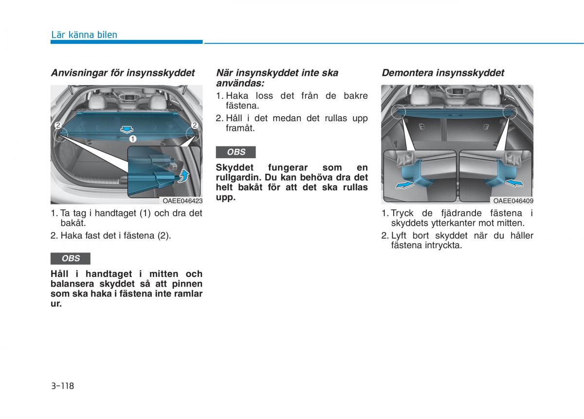 Hyundai Ioniq Electric instruktionsbok / page 242