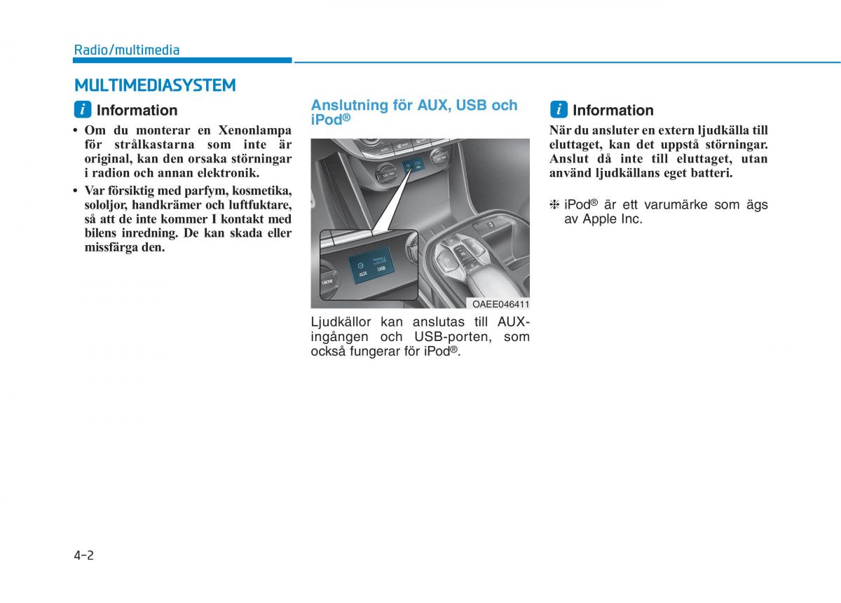 Hyundai Ioniq Electric instruktionsbok / page 245