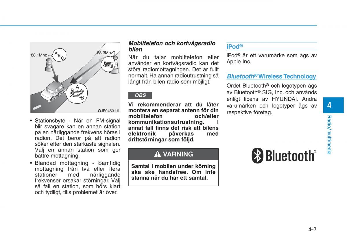 Hyundai Ioniq Electric instruktionsbok / page 250