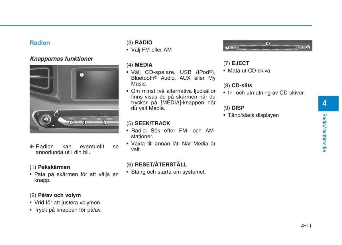 Hyundai Ioniq Electric instruktionsbok / page 254