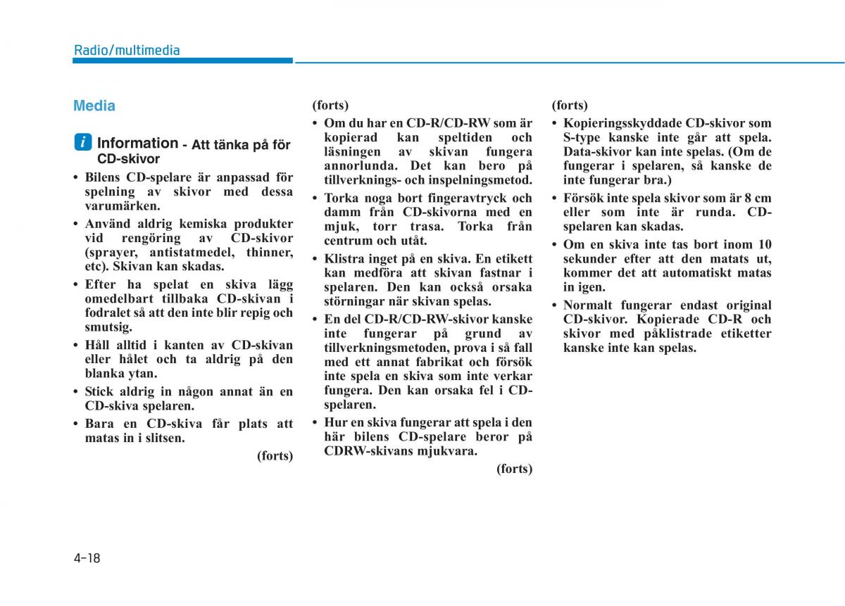 Hyundai Ioniq Electric instruktionsbok / page 261