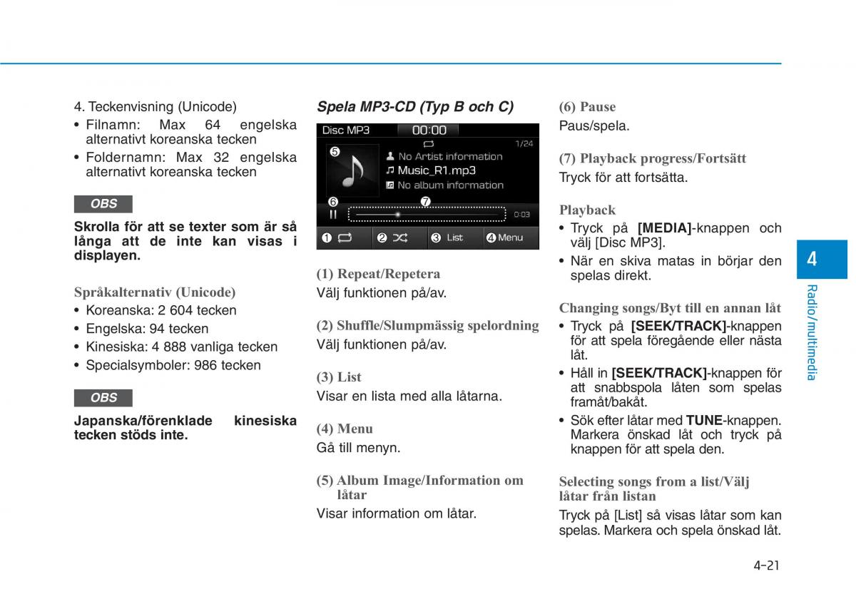 Hyundai Ioniq Electric instruktionsbok / page 264