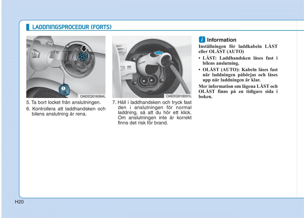 Hyundai Ioniq Electric instruktionsbok / page 27