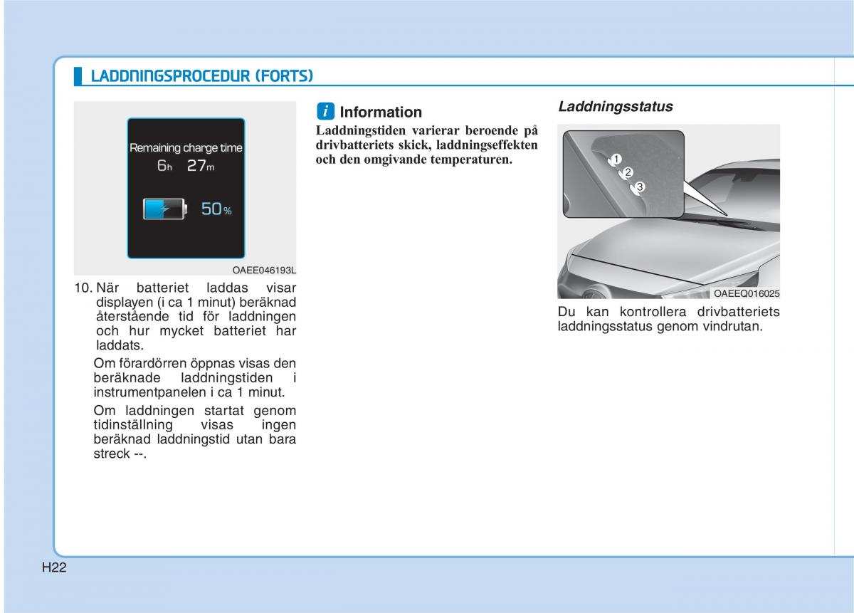 Hyundai Ioniq Electric instruktionsbok / page 29