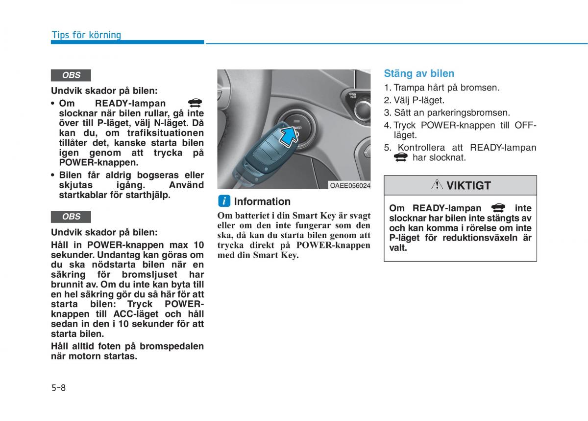 Hyundai Ioniq Electric instruktionsbok / page 293