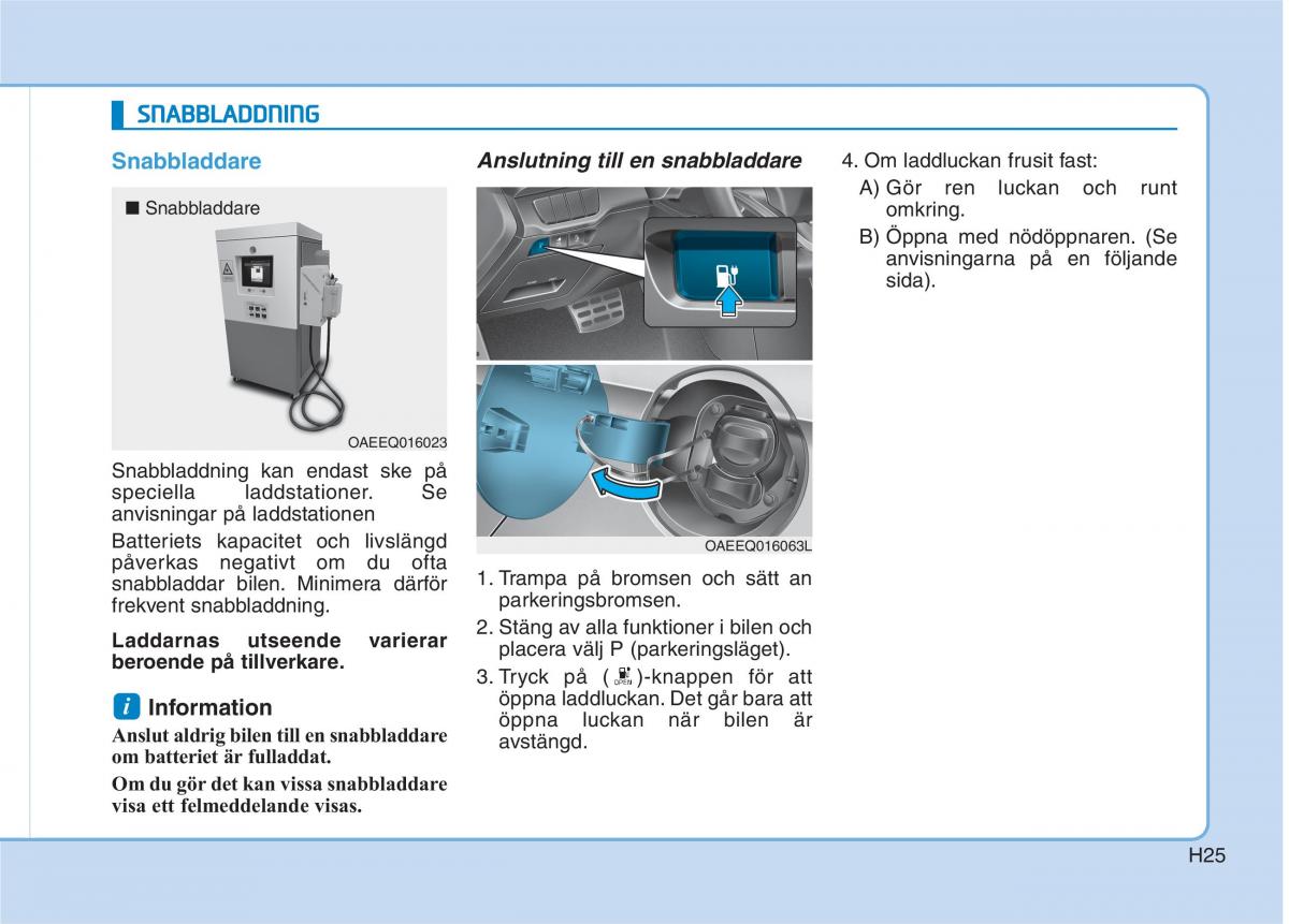 Hyundai Ioniq Electric instruktionsbok / page 32