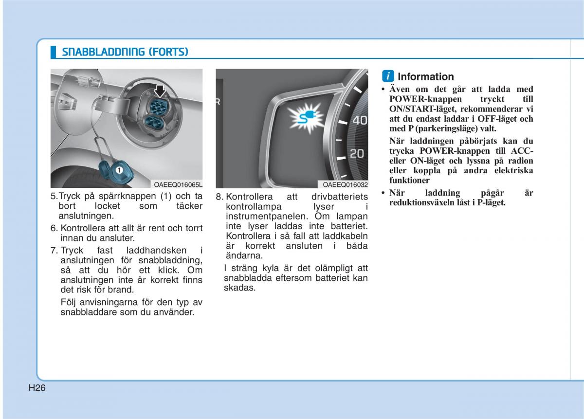 Hyundai Ioniq Electric instruktionsbok / page 33