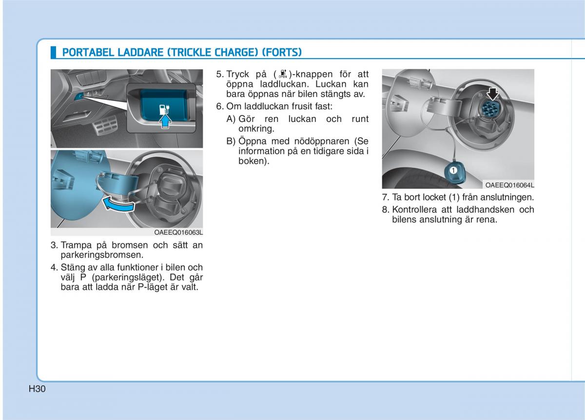 Hyundai Ioniq Electric instruktionsbok / page 37