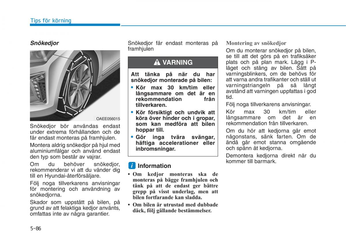 Hyundai Ioniq Electric instruktionsbok / page 371