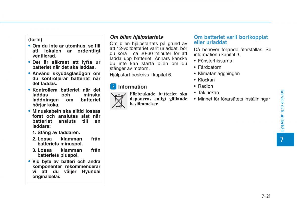 Hyundai Ioniq Electric instruktionsbok / page 420