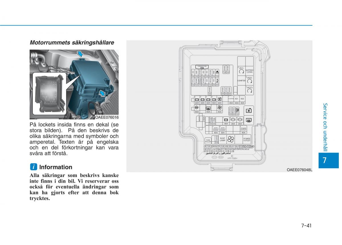 Hyundai Ioniq Electric instruktionsbok / page 440